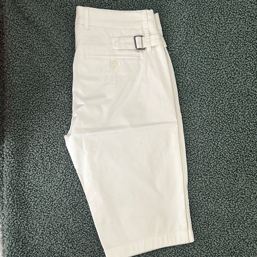 Vince Women's White Flat Front Dress Shorts